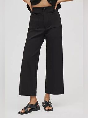 NWT Anthropologie Colette Knit Crop Wide Leg Pant